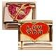 Hearts and Love Italian Charms
